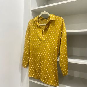 Zara Polka Dot Smock Top