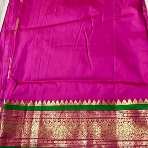 Used Silk Saree with tailored blouse for Sale