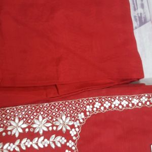 Pure Chanderi Silk Suit With Pore Heavy Work Dupat