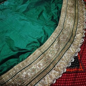 Green Party Wear Lehenga