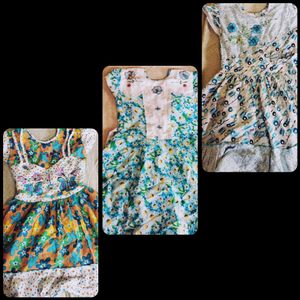 Cotton Frocks Combo For Girls