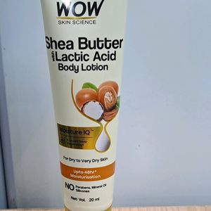 Wow Shea Butter With Lactic Acid Moisturizer