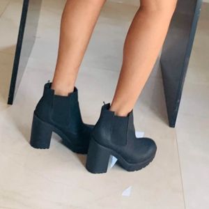 H&M Black Leather Boots