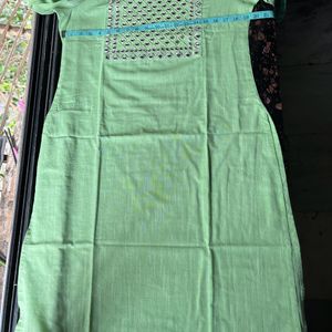 South cotton green ethnic coord set