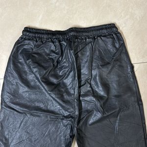 Leather Joggers