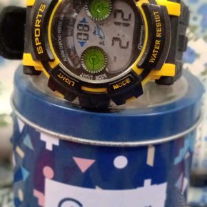 Minigrui . Yellow,Black Color Watch For Kids