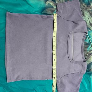 Lavender Square Neck Tee