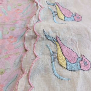 Beautiful Bird Embroided Suit Pure Cotton