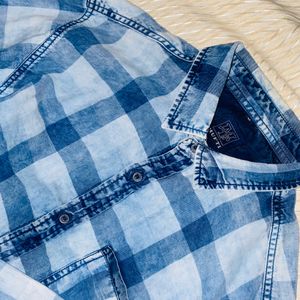 Mufti Blue Check Shirt