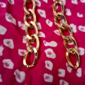 2 Pair Metal Chain Earrings