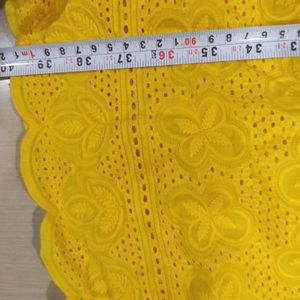 Chikankari Yellow Kurti 💛