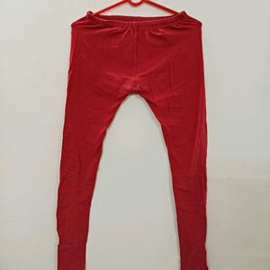 Red Colour leggings