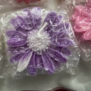 Handmade Floral Wax Candles