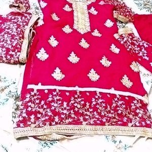 Beautiful Designer Red Suit