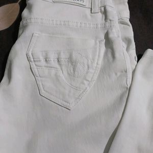 Women's White Skinny jeans