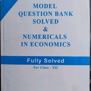 Economics Class 12 Model Solved Book 📚