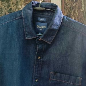 (Wrangler) Men Denim  Shirt