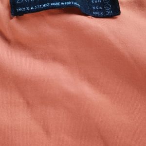 Orange Lycra Top By Zara