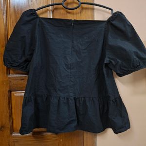 Peplum Black Tops