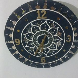 Handmade Lippan Art Wall Clock