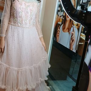 Barbie Gown With Hand Work Embroidery