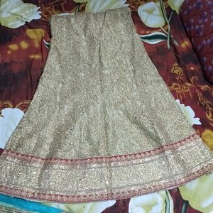 Golden Lehenga Choli With Dupatta