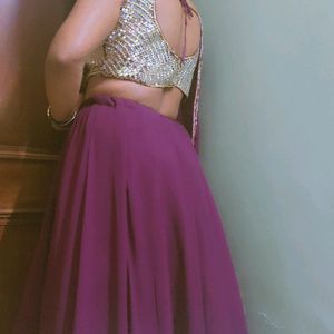 Purple Colur Legha Choli