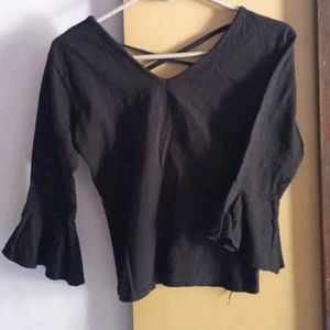 BLACK BACK DESIGN TOP