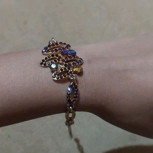 Golden And Purple Braclet