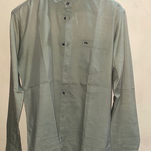 Olive Full Sleeves Slim Fit Shirt