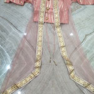 Lehnga Choli With Shrug For Girls