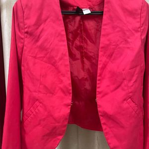 H&m Red Elegant Blazer Jacket Coat