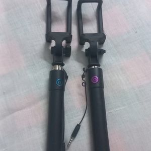 Extendable And Foldable Black Colour Selfie Sti