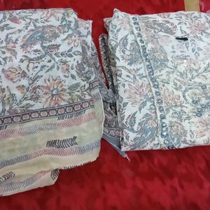 Floral Print Kurta Pant Dupatta