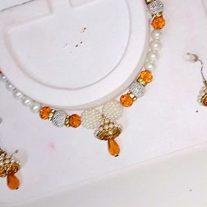 🌈Beautiful Orange Trendy Jewelry Set🧡🌈