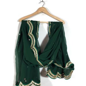 Dark Green Lehenga Choli Set (Women’s)