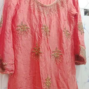 New Peach Gharara Set