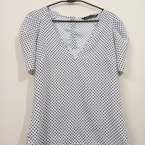 Zara Polka Dot Top