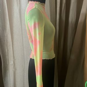 Neon Sheer Top