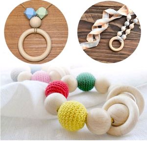 25 Pcs. of Wooden Round Loop Rings for Art & Craft