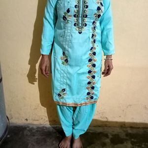 Cyan Wedding Salwar Suit