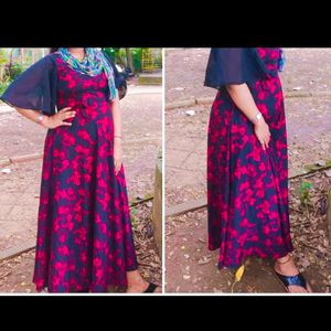 flared kurti like gown