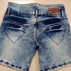 Denim Stylish Shorts For Women