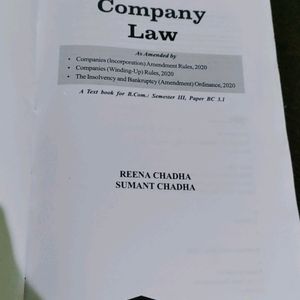 B.com DU sem 3 || Company Law|| Reena chadha