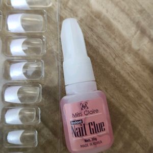 Miss Claire French Nails With Nail Tabs And Glue