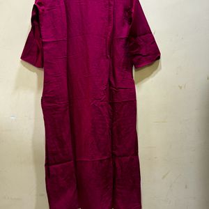 Berrylicious Dark Pink Kurta Set Size L