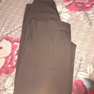 High waist brown trouser