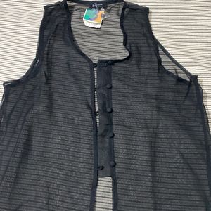 Black Beach Style Transparent Shrug !!