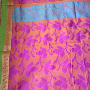 Floral Cotton Saree