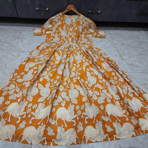 Mustard Cotton Dress